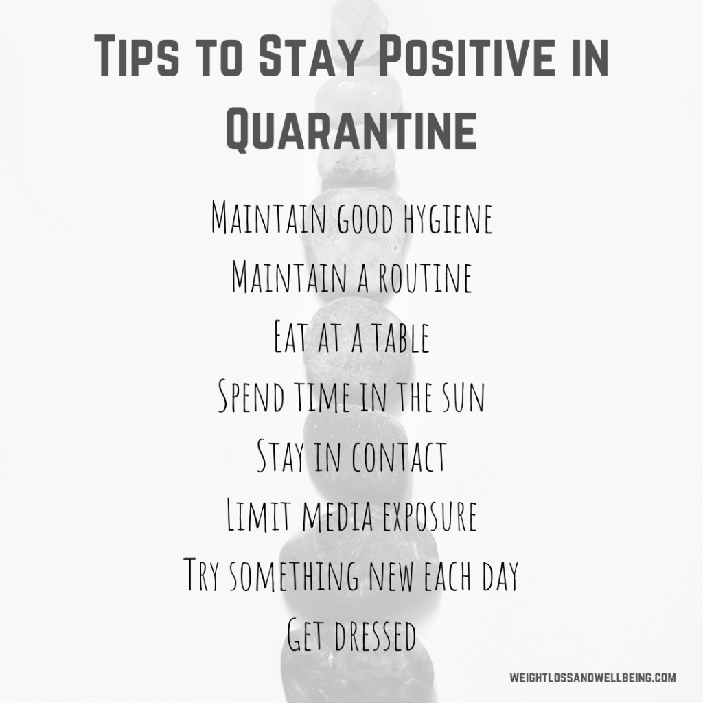 stay positive in quarantine